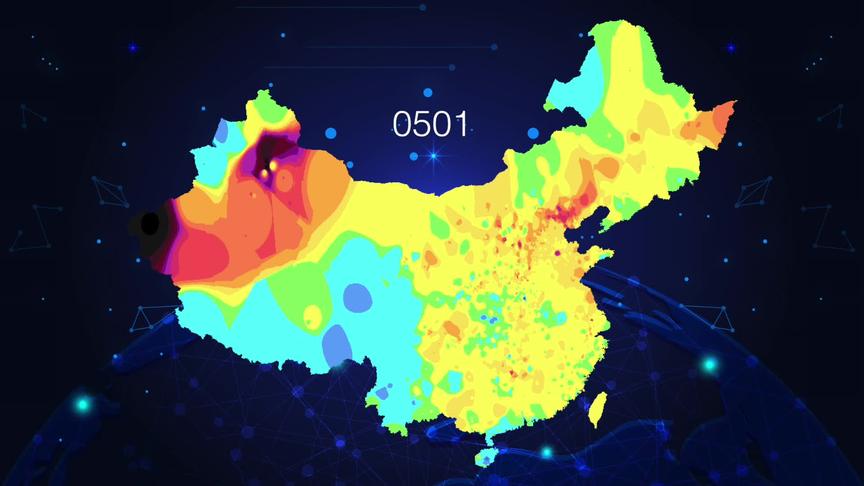 [图]全国空气逐小时动态地图发布，5月空气如何？蔚蓝地图为您盘点