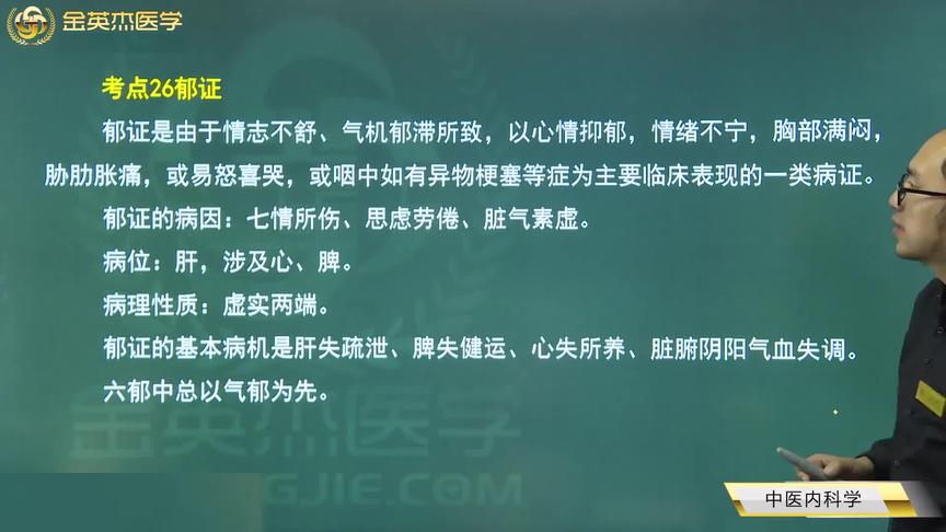 [图]中医内科学26郁证：病因，病机，6种辨证论治，5分钟带你学习了解