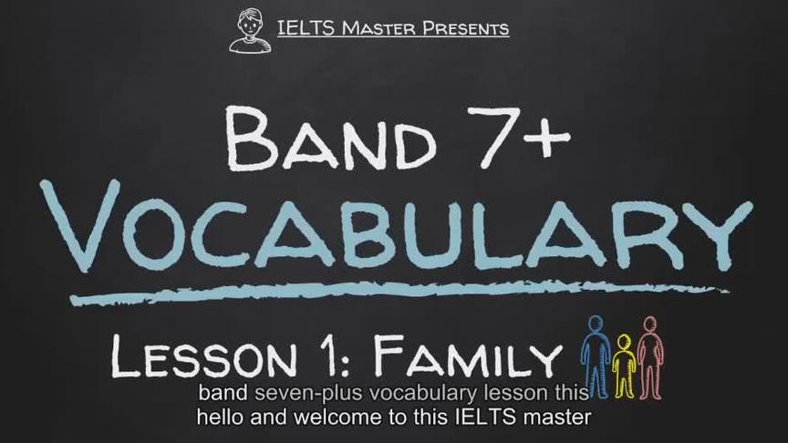 [图]IELTS Band 7 Vocabulary Lesson 1 Family