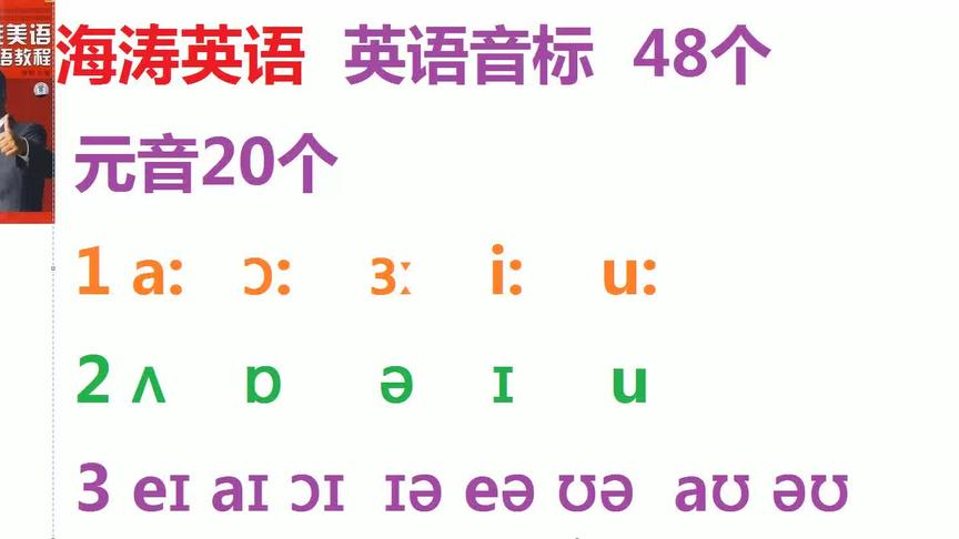 [图]如果你想要自学英语就应该先学好音标48个，做到随时能够默写