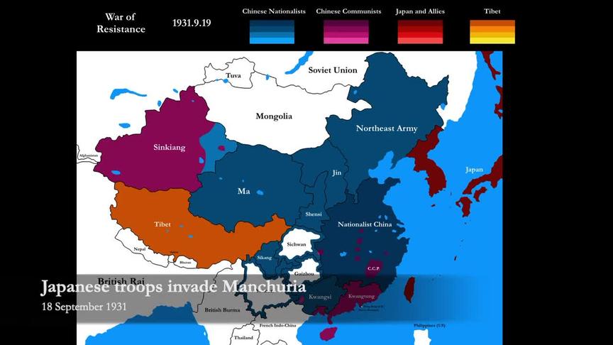 [图]抗日战争战线变化