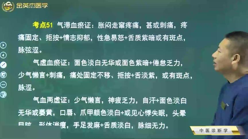 [图]中医诊断学35：气病跟血病的组合，痰证跟饮证的鉴别及相同点