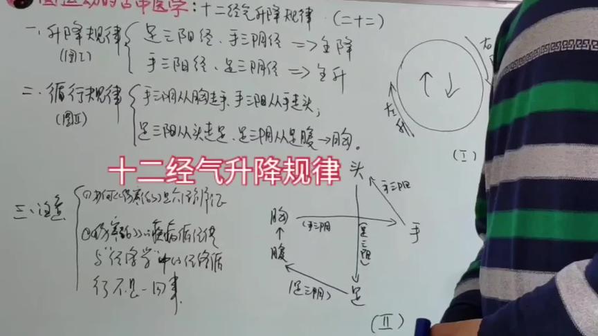 [图]圆运动的古中医学:十二经气的升降规律