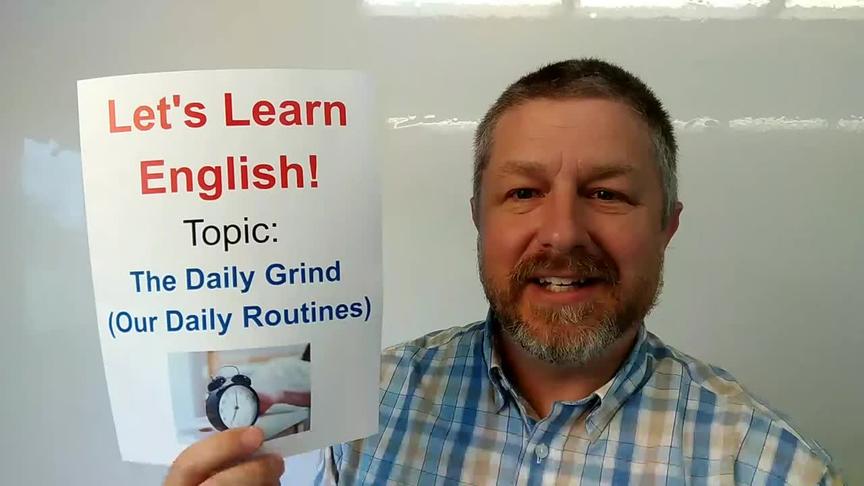 [图]【跟着Bob学口语】An English Lesson about Our Daily Routines