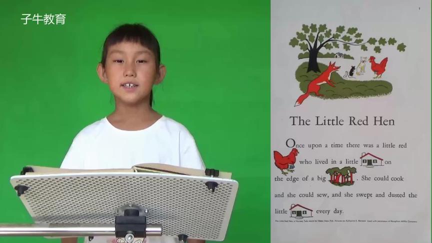 [图]The Little Red Hen 小红母鸡 初高中小学少儿英语课外阅读