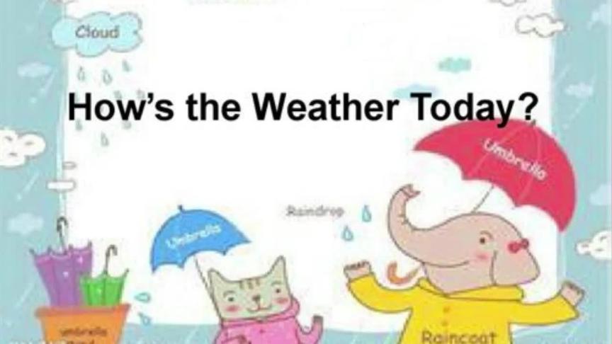 [图]听歌学英语 How's the weather today？今天天气怎么样？