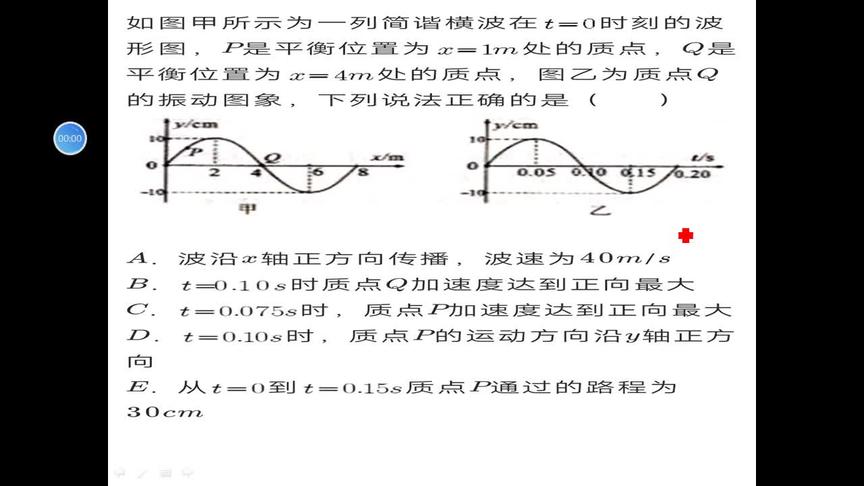 [图]高考物理，您能分清简谐运动 波动图与振动图的区别吗？（韦函）