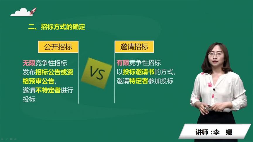 [图]跟李娜老师学一建管理-建设工程施工招标与投标