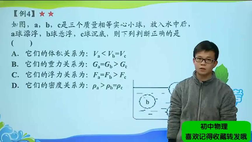 [图]初中八年级物理：(3)物体浮沉条件及应用，赶紧帮孩子收藏