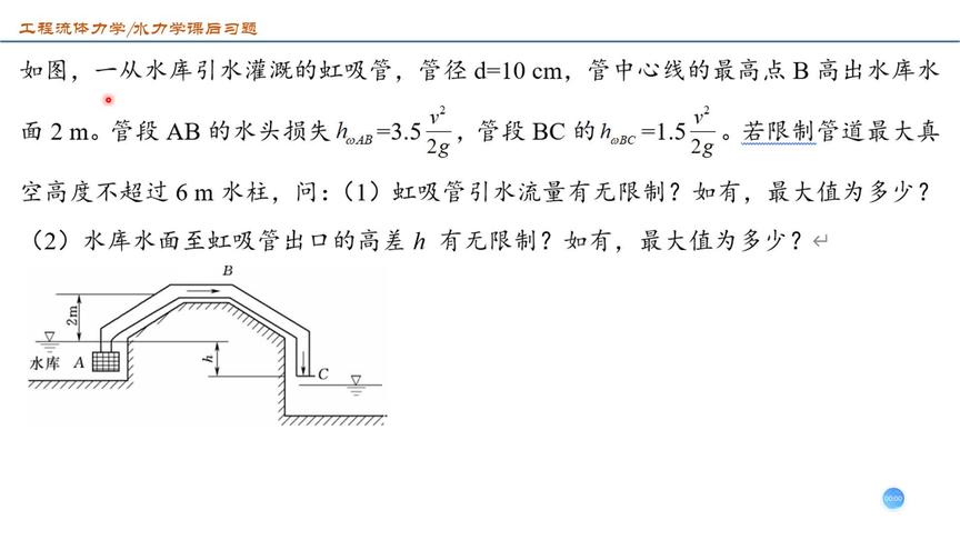 [图]第4章 液体动力学基础 第六课 题4.20