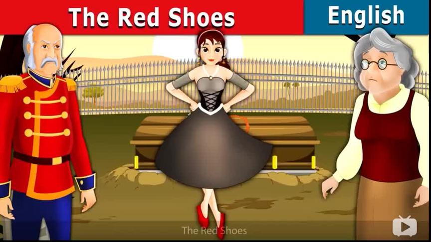 [图]英语故事 - the red shoes(红舞鞋）