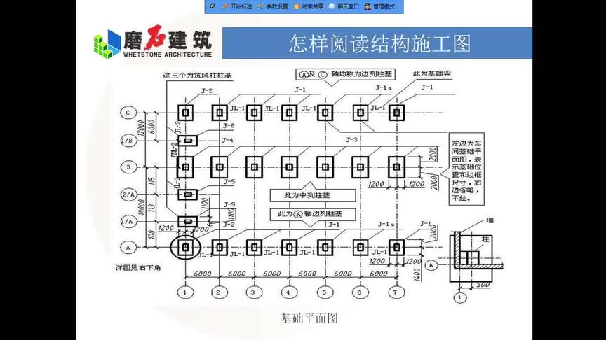 [图]第6节 结构施工图识图 - 案例：目录、柱施工图识读（1-1）