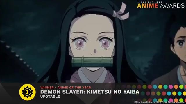 [图]『Crunchyroll Anime Awards2020』最终结果，年度动画：鬼灭之刃