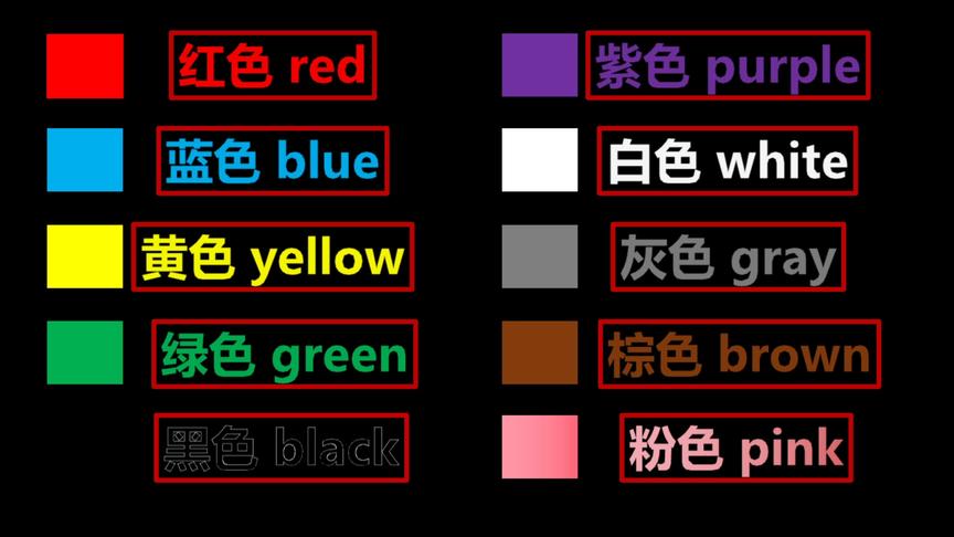 [图]英语中颜色的单词大盘点！这些单词不会真的很尴尬！