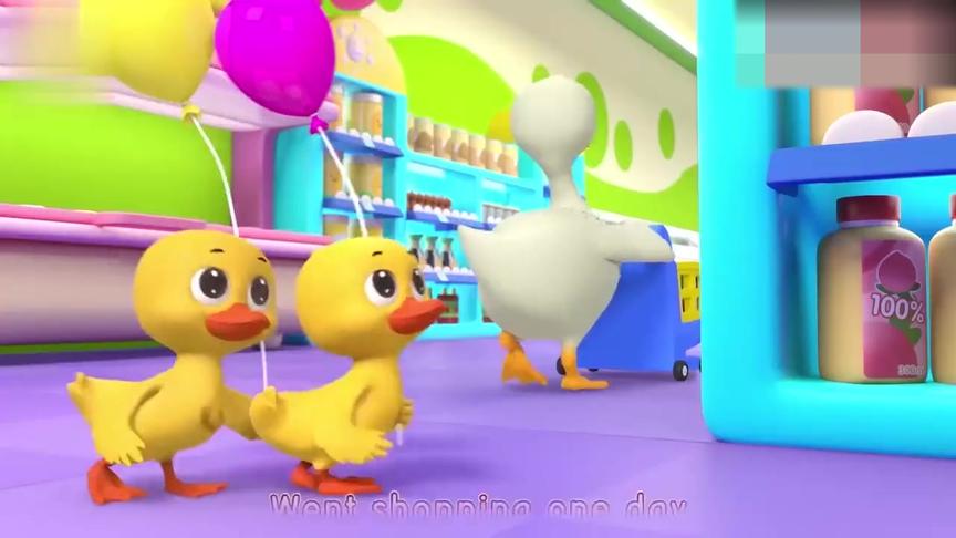 [图]五只小鸭子 英文儿歌 Five Little Ducks