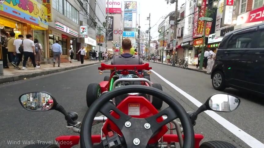 [图]走遍日本 大阪街头的卡丁车 现实生活中的马里奥卡丁车