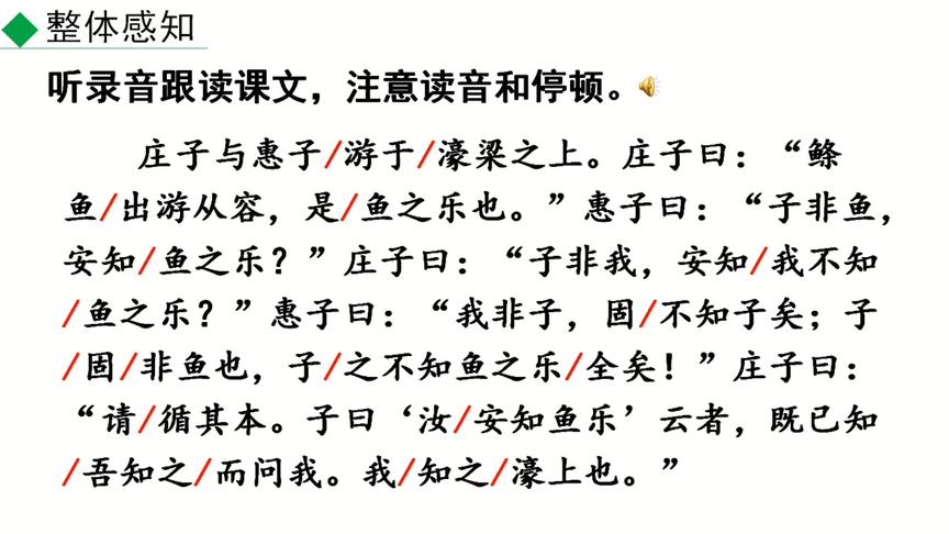 [图]八年级语文3月25日第1节《庄子与惠子游于濠梁之上》