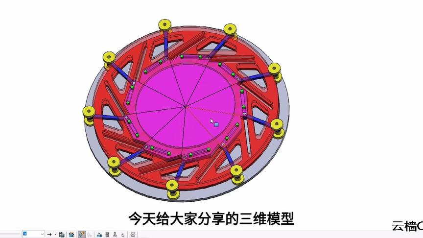 [图]6种机械虹膜机构三维动画讲解，工业自动化中常用机构，值得收藏