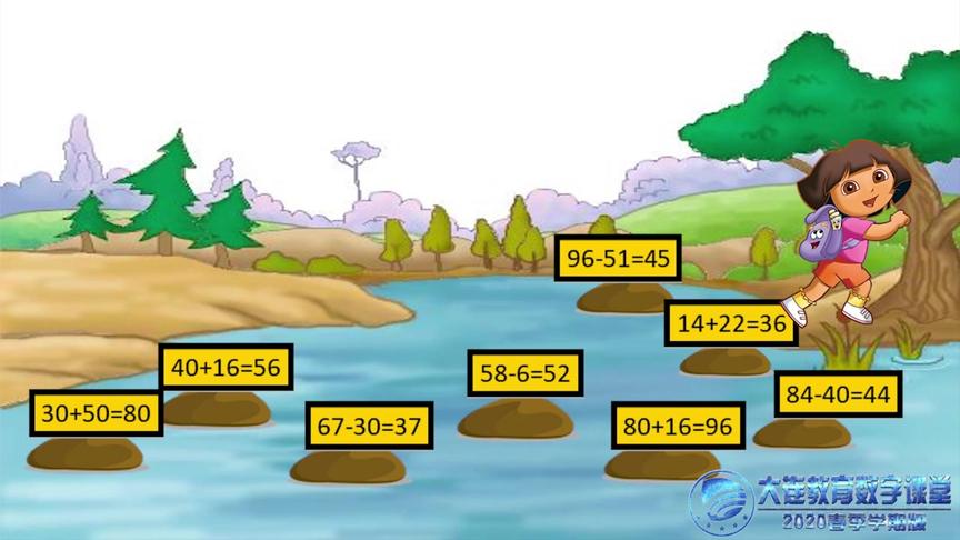 [图]大连网课5.08 小学一年级数学 练习三（第二课时）100内加减法