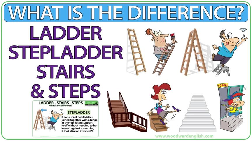 [图]Ladder, Stepladder, Stairs, Steps - What is the difference