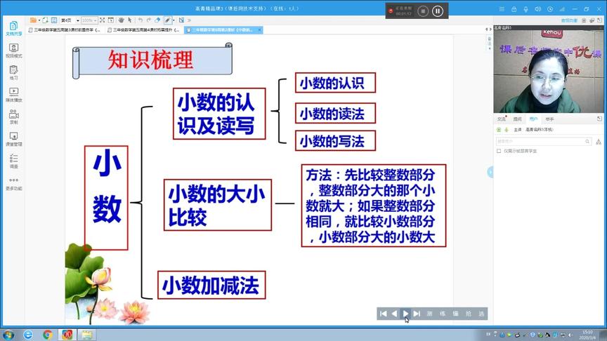 [图]三年级数学第五周第二课时复习巩固《小数的初步认识单元复习》