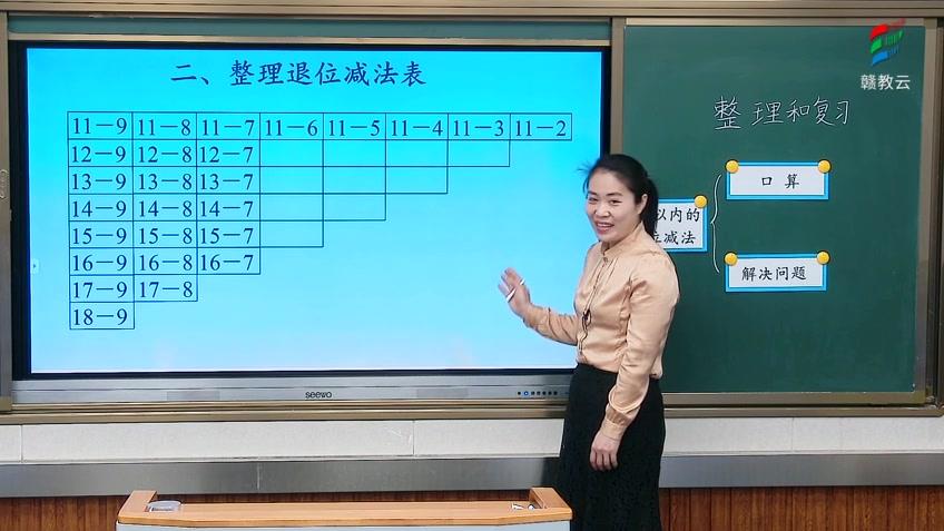 [图]一年级数学(人教版)《整理和复习》