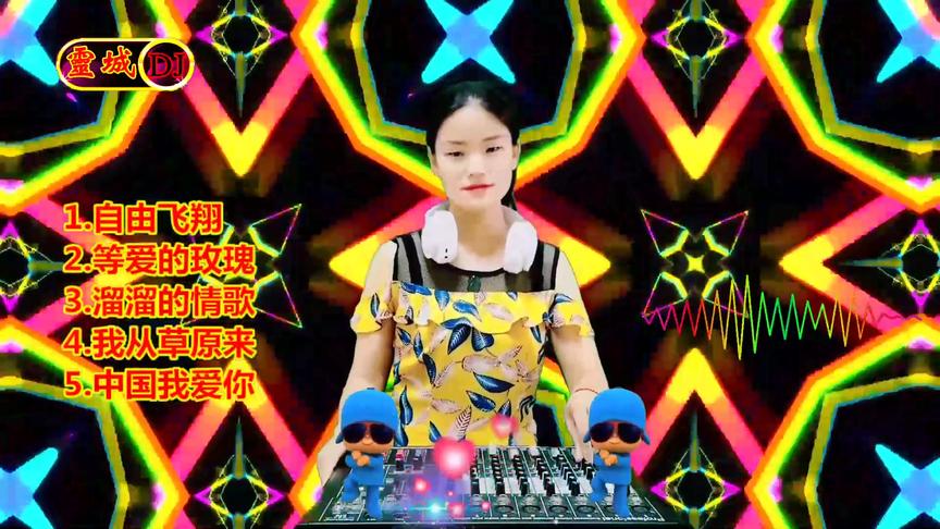 [图]劲爆DJ舞曲串烧《自由飞翔-等爱的玫瑰-溜溜的情歌》