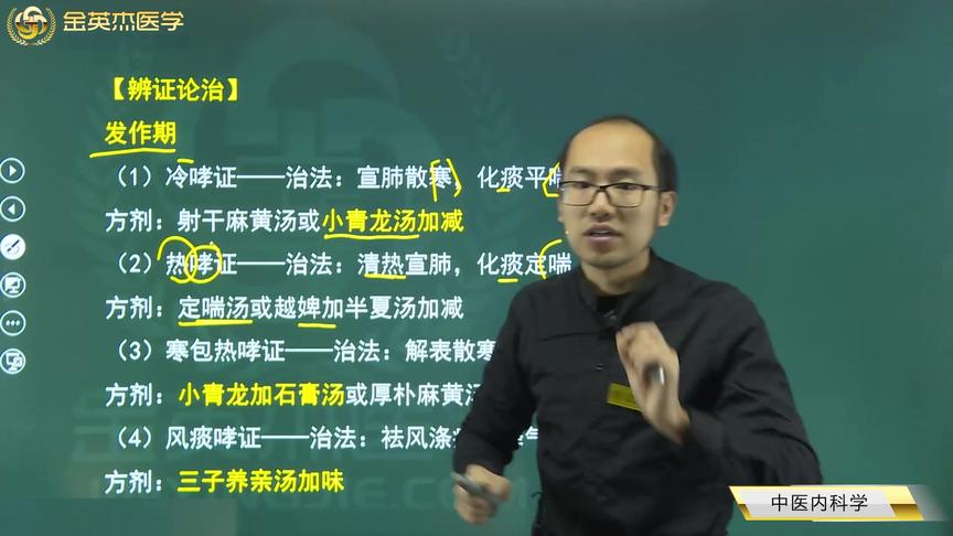 [图]中医知识05中医内科学03哮病：病因、病位、病机、辩证论治、总结