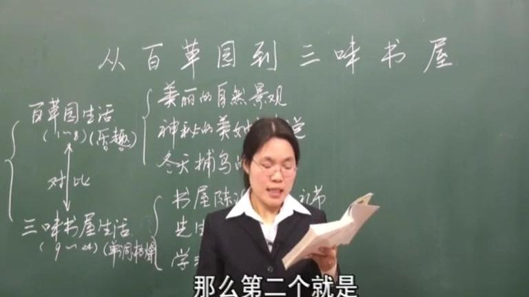 [图]语文初一（下）视频：6.从百草园到三味书屋