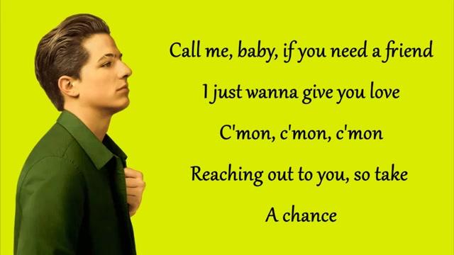 [图]听歌学英文-One Call Away - Charlie Puth (Lyrics)