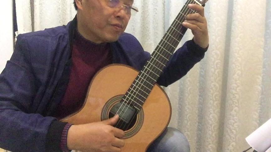 [图]古典吉他曲：E大调圆舞曲。卡尔卡西练习曲讲解与示范（第40页）