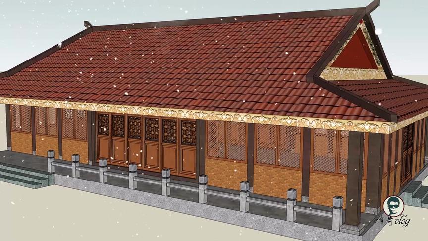 [图]sketchup草图大师建模中式古建筑