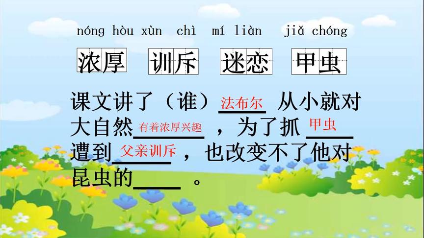 [图]嘉祥教育云课堂_锦江小学_三年级_语文_《装满昆虫的口袋》李相茹