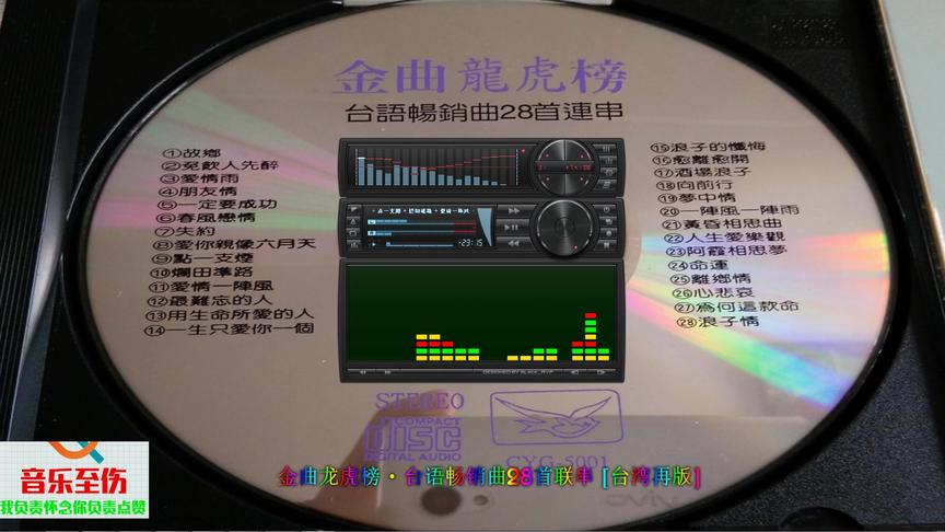 [图]台语《金曲龙虎榜·台语畅销曲28首联串》正版原抓WAV