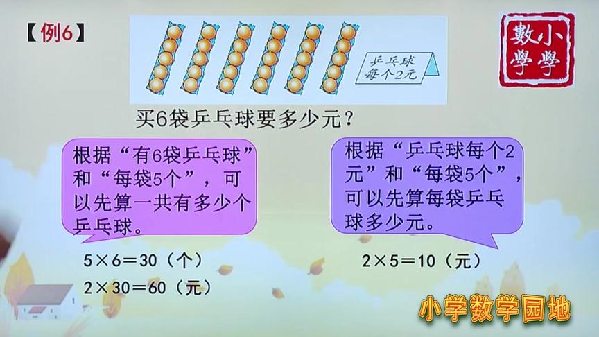 [图]小学数学三年级下册课外学习辅导 苏教版数学两步连乘的实际问题