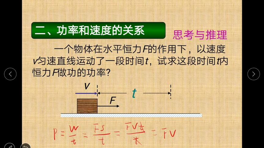 [图]高中物理必修二7.3功率