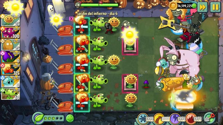 植物大战僵尸2国际版地狱花园04，缩小紫罗兰：先给我变小了再说