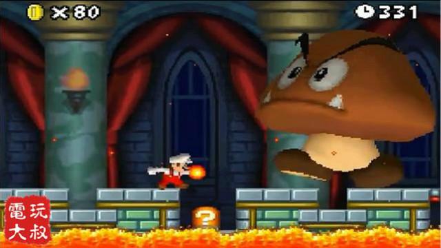 NDS掌机马里奥，丛林世界，最后的小怪个头不对啊