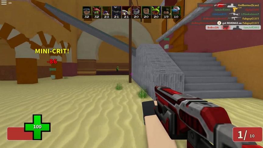 波波仔解说 roblox 超级枪王：看上去最强的枪竟然最垃圾！