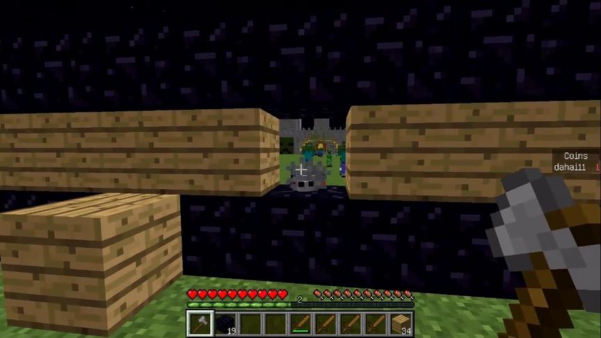 大海解说 我的世界minecraft 战墙守卫怪物攻城