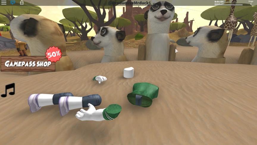 波波仔解说 roblox 逃离动物园：这到底是狗还是地鼠？我竟然死了