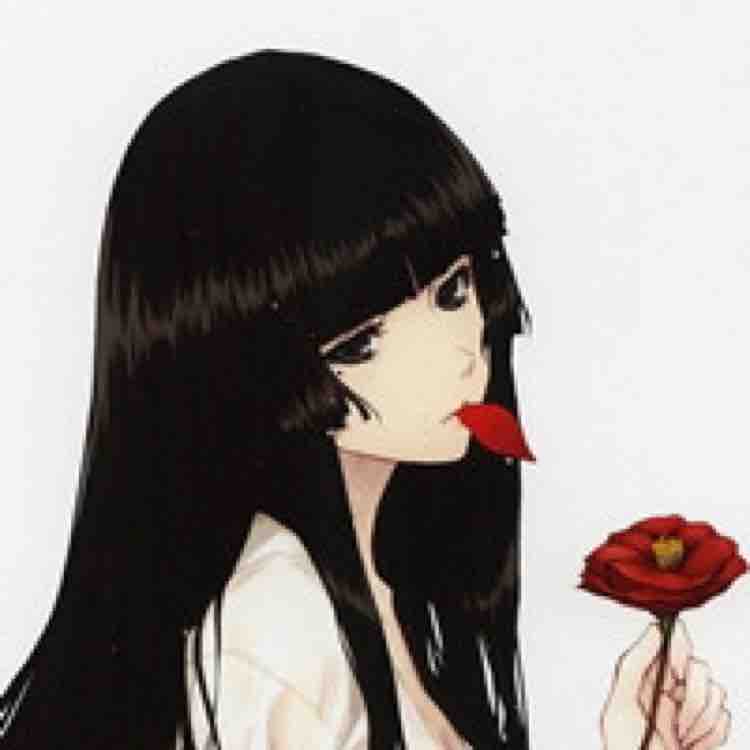 嗑瓜子的美少女头像