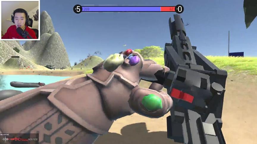 小飞象解说 战地模拟器 100个灭霸大战超大坦克！