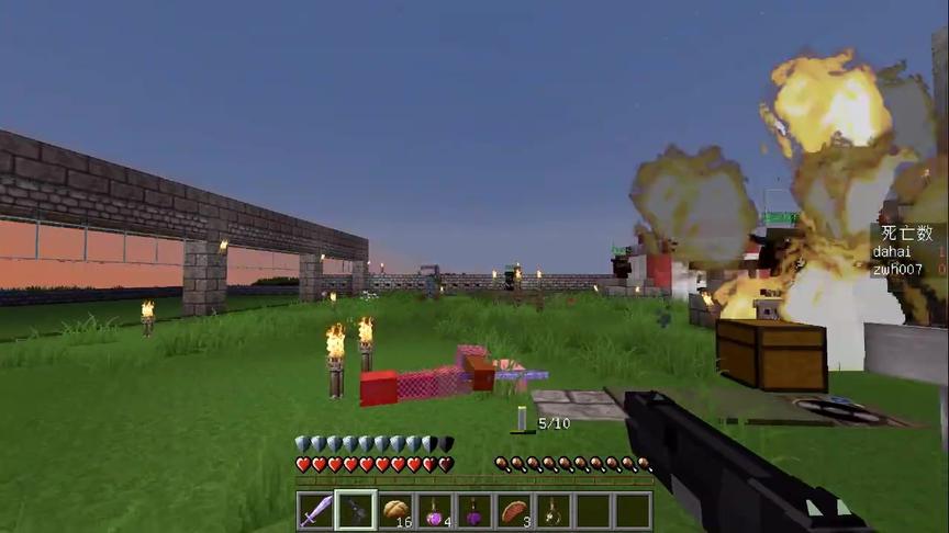 大海解说 我的世界minecraft 亡灵战争II丧尸攻城