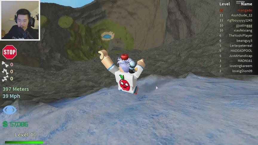 Roblox坠落模拟器 紧张刺激落入万丈悬崖能否生还？
