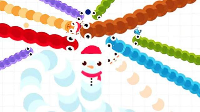 贪吃蛇大作战 限时模式 小雪人大战贪吃蛇