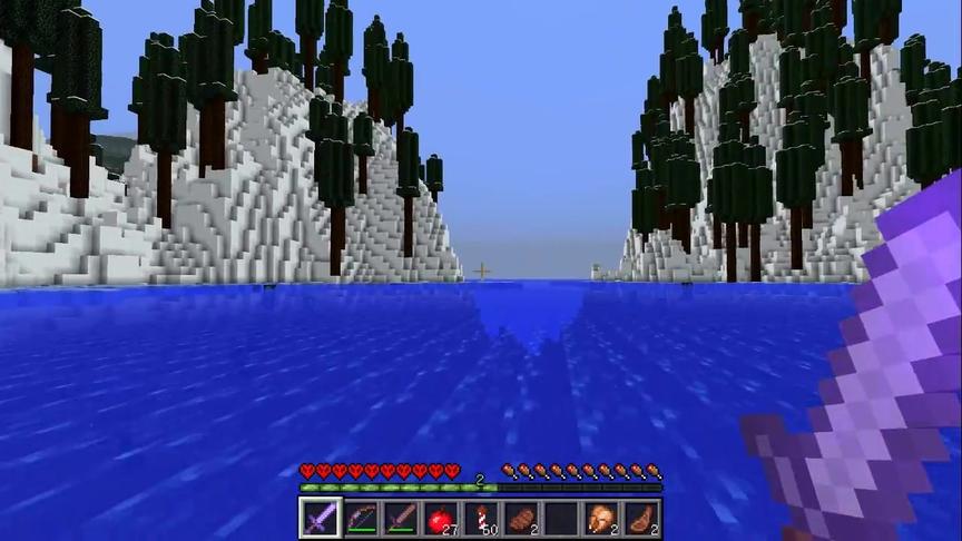 大海解说 我的世界minecraft 森林守夜人打恐怖巨怪
