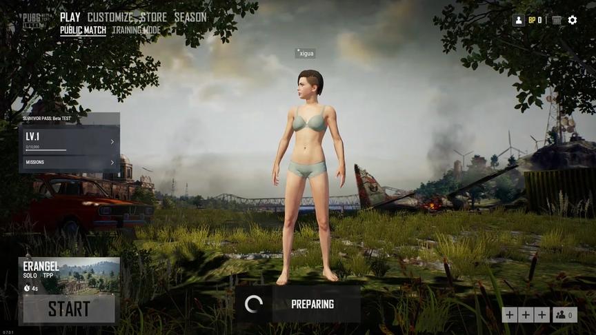 低配版绝地求生初体验，果然是免费游戏，调最低画质简直要看瞎眼