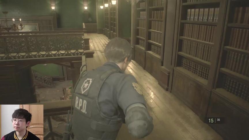 《生化危机2：重置版》走到后门的克莱尔