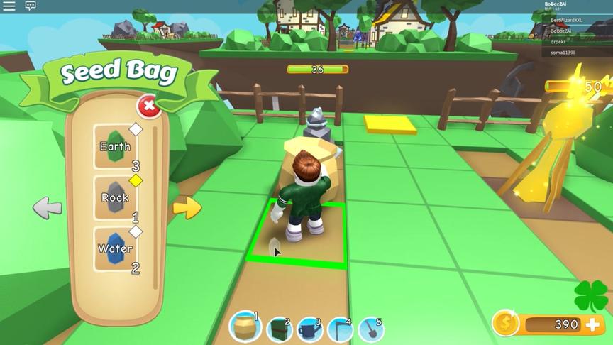 波波仔解说 roblox 虚拟世界“植树模拟器”：种树能种黄金树！